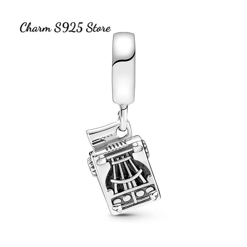 CHARM PAN ALE TREO CHIẾC MÁY ĐÁNH CHỮ BẠC S925