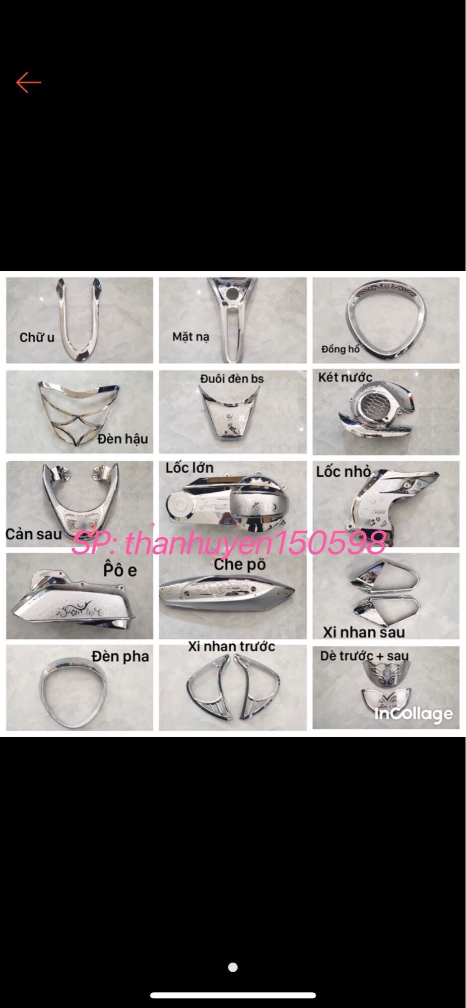 Full bộ phụ kiện mạ crom janus 2022 mới