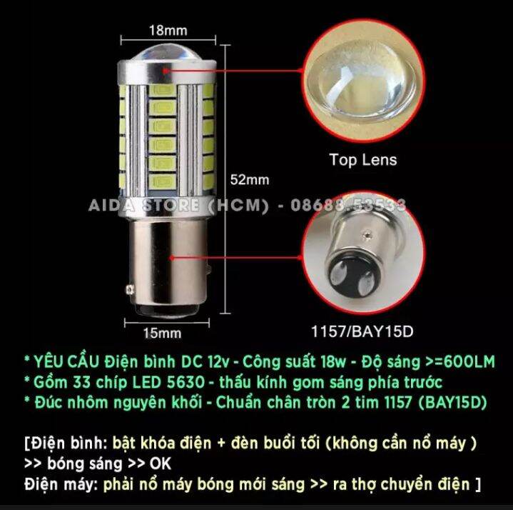 1 BÓNG ĐÈN HẬU STOP NHẤP NHÁY XE MÁY ÔTÔ CỰC SÁNG CỰC CHẤT HÀNG CHẤT LƯỢNG TỐT