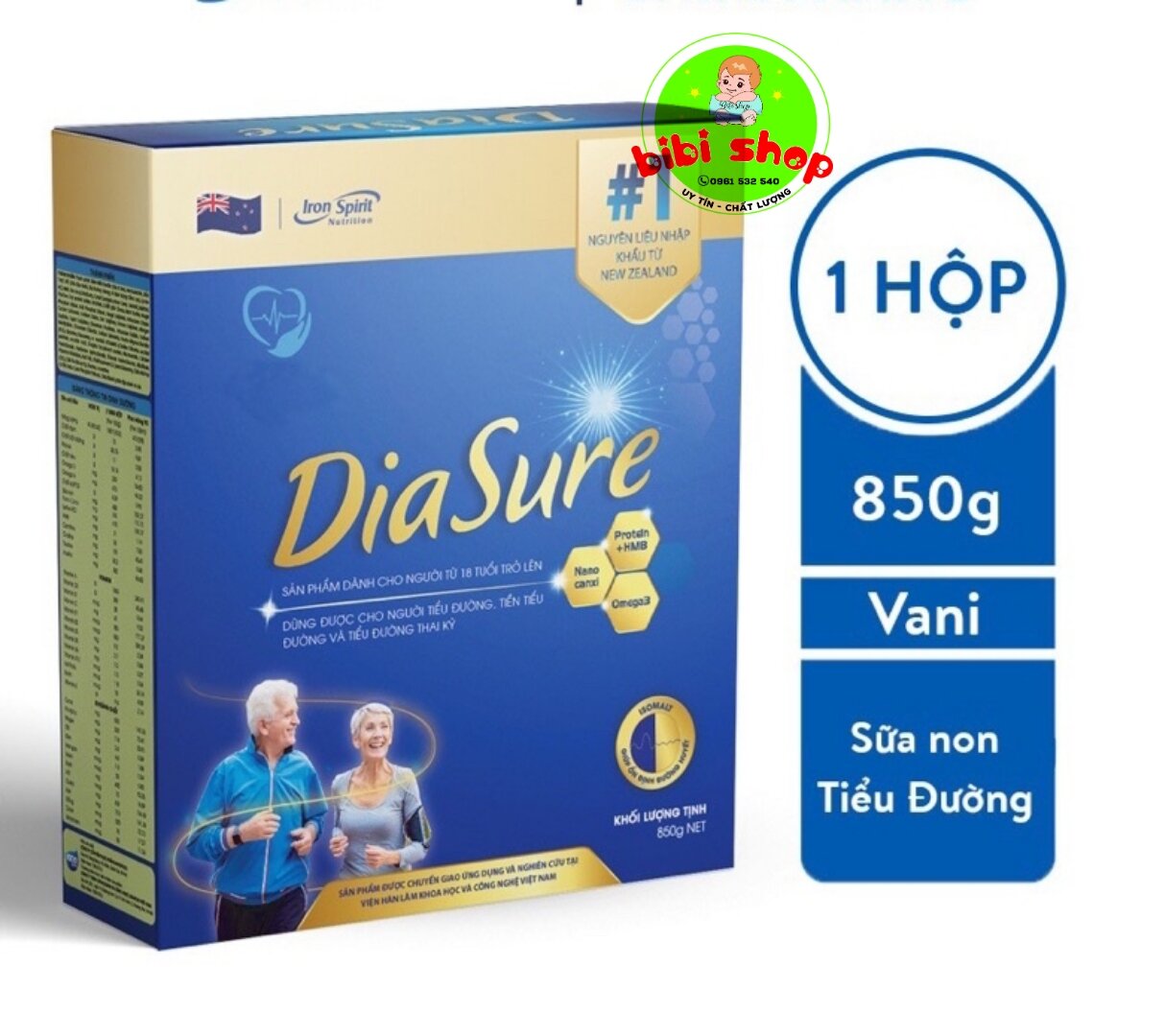 Sữa diasure hộp giấy 850gr mẫu mới hàng chính hãng