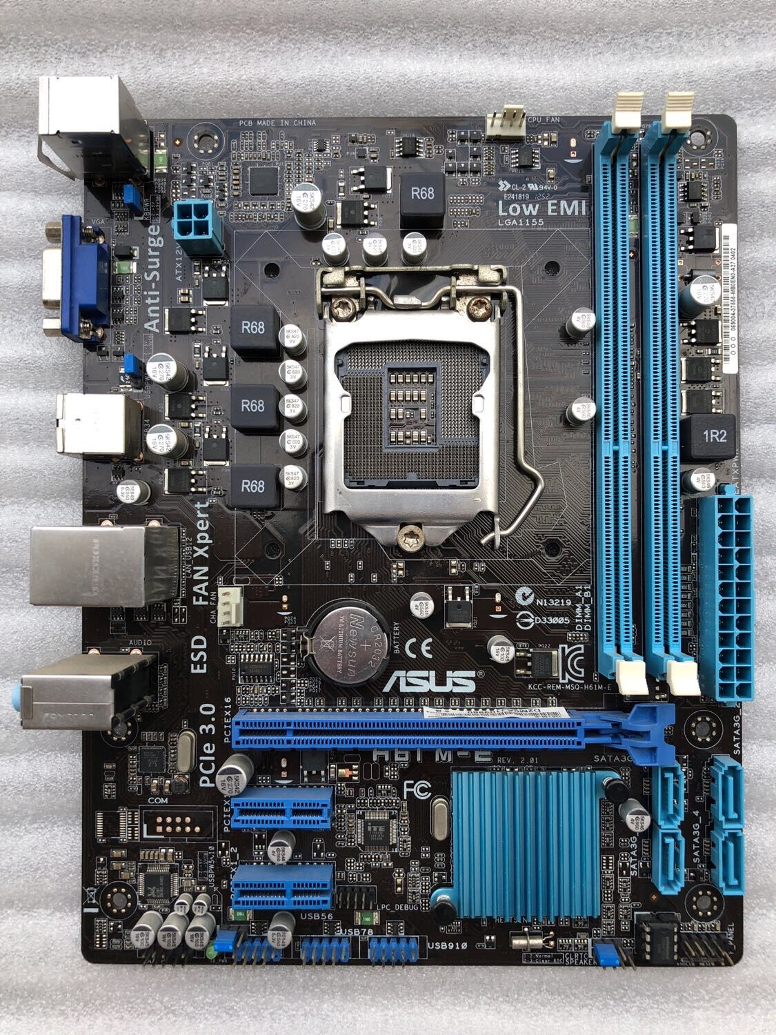 Main h61 aus, giga socket 1155 kèm fe