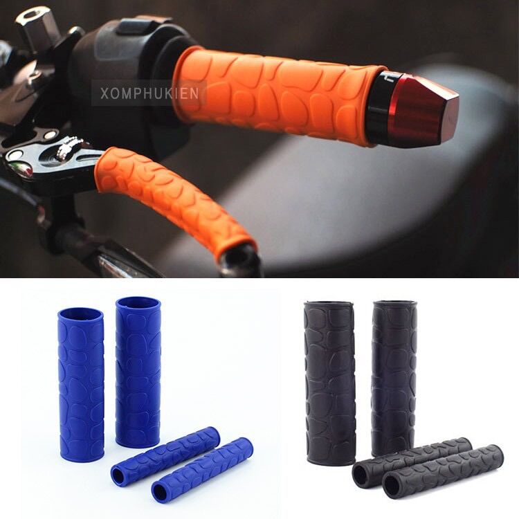 [HCM]Bọc Tay Lái 4 Món Trang Trí Cho Xe Máy [ 1 Bộ ]