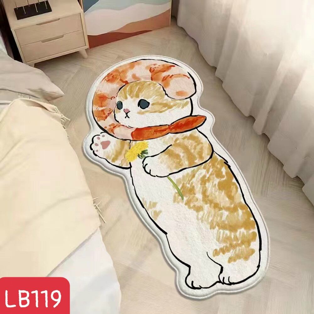 Thảm lau chân hình mèo 3D siêu cute