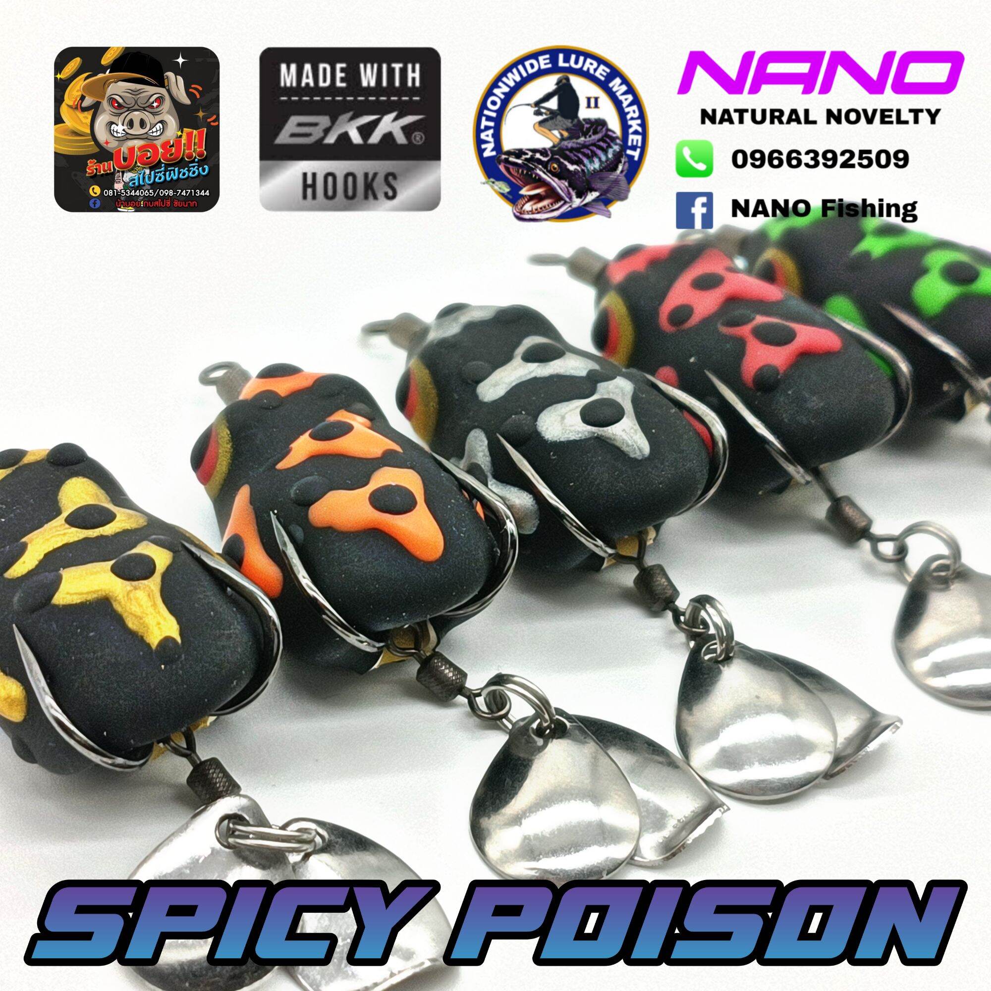 Mồi câu SPICY POISON 3cm 6.5gr BKK THAILAND