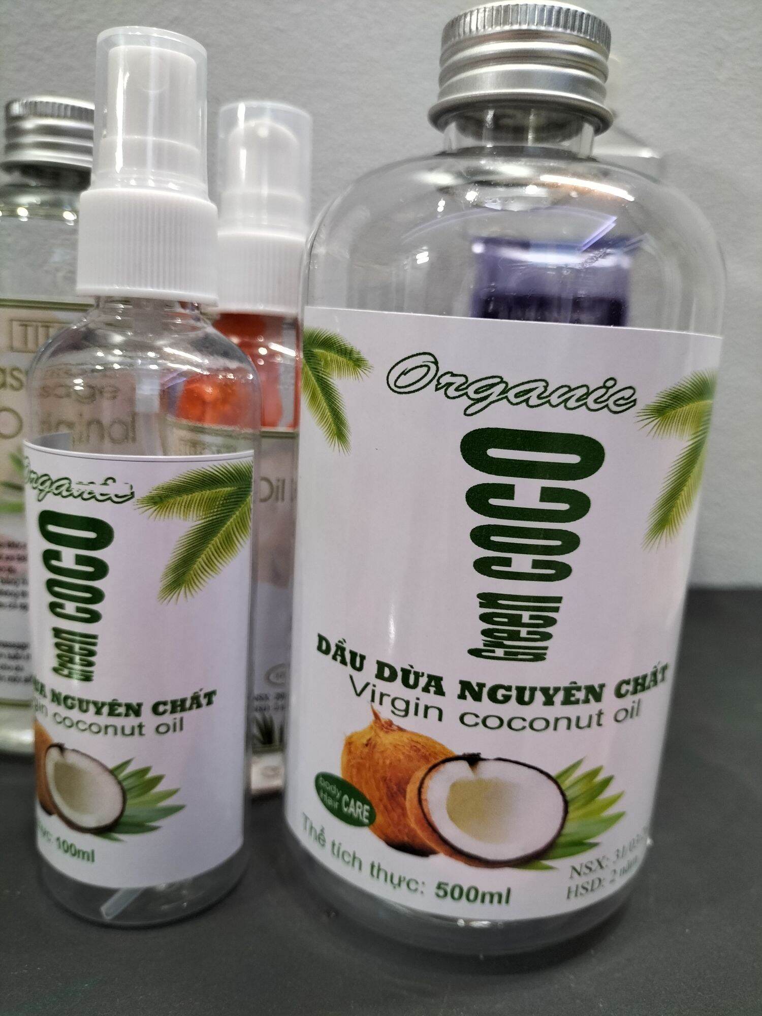 dầu dừa ép lạnh nguyên chất Green Coco 500ml