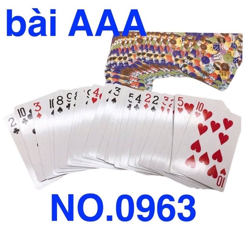 1 bộ bài tây 52 lá mẫu AAA màu tím