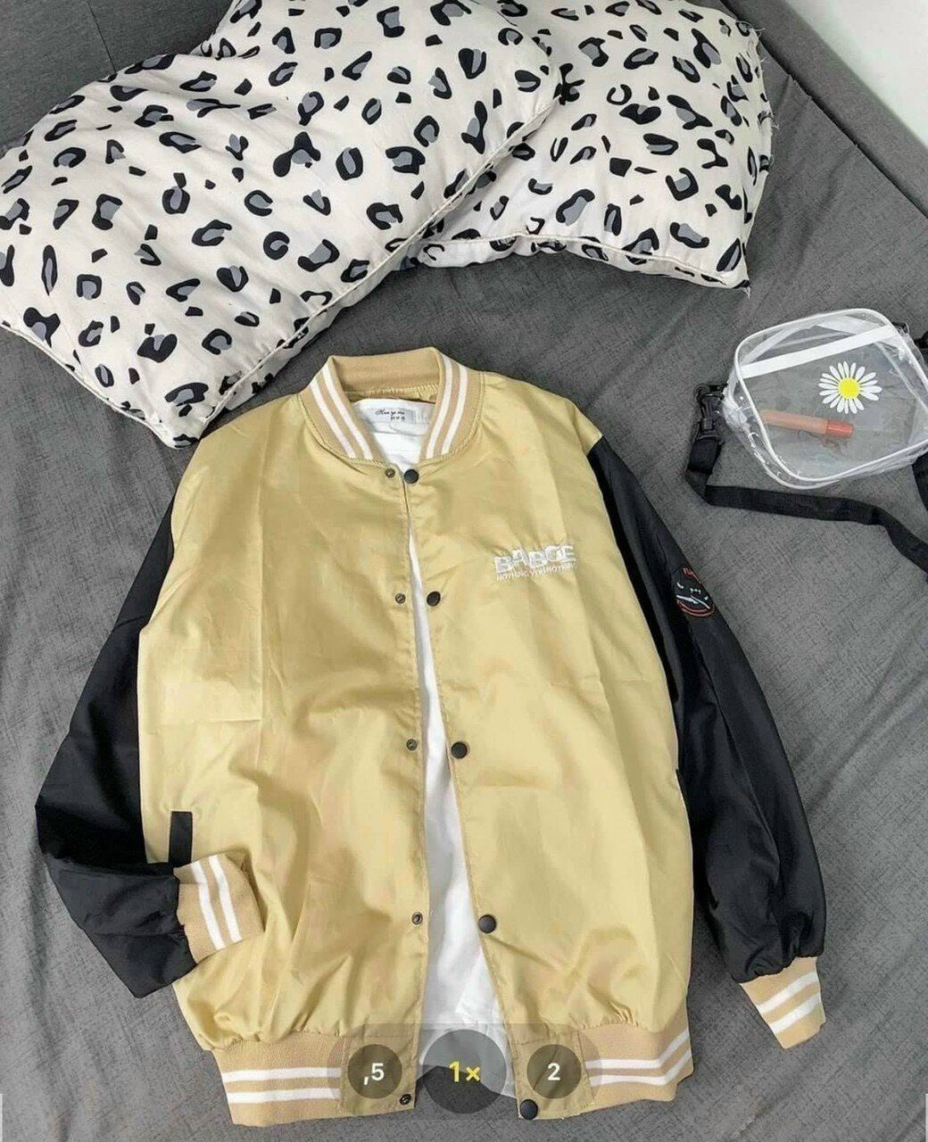 Áo khoát dù 2 lớp in kiểu bomber K039