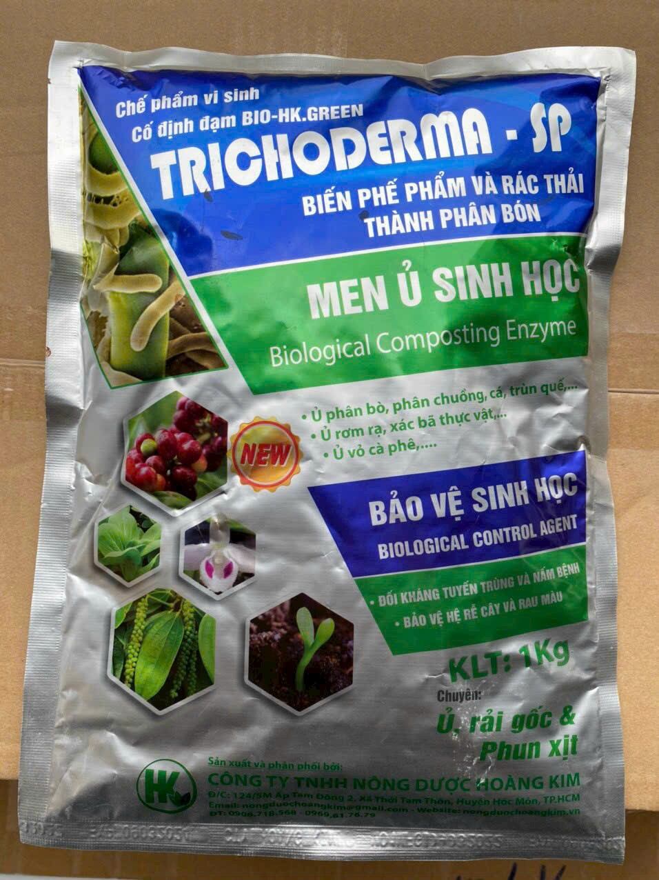 Nấm đối kháng Trichoderma dùng để ủ phân và xử lí đất