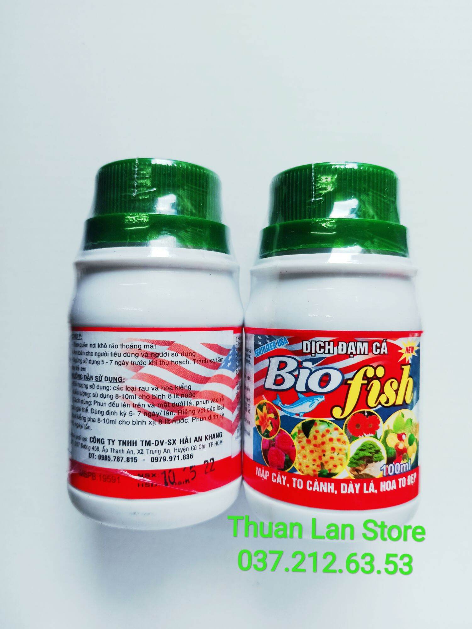Phân Bón Dịch Đạm Cá BIO - FISH 10-5-5 Mập Thân, Dày Lá chai 100ml