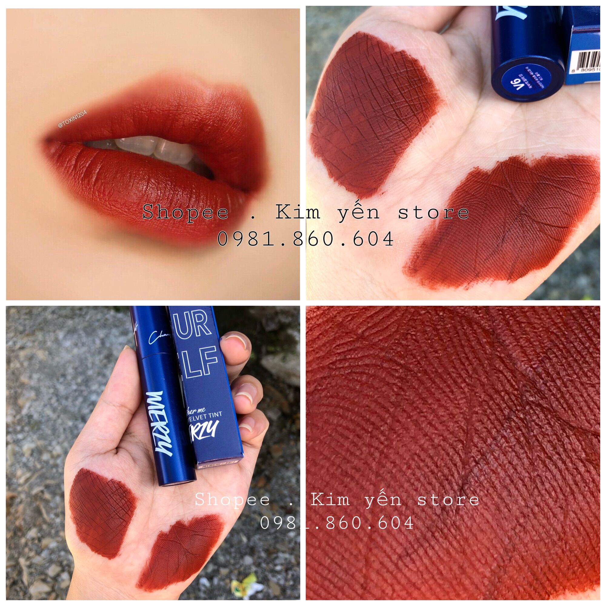 Son Merzy v6 Another Me The First Velvet Tint vỏ xanh phiên bản giới hạn