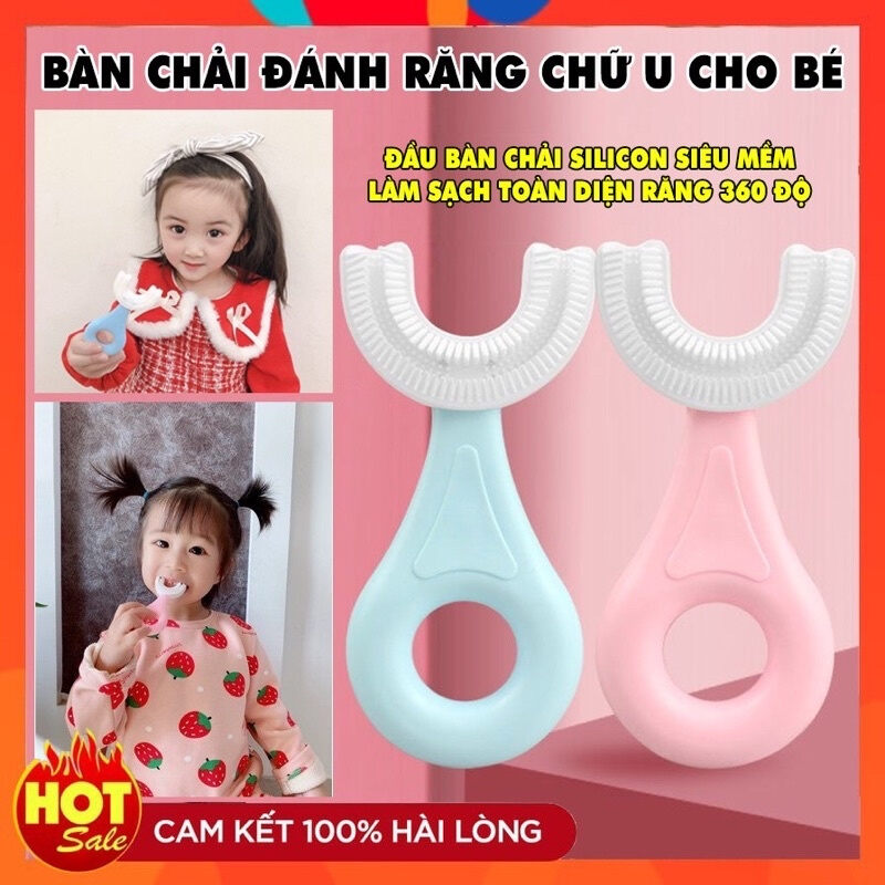 Bàn chải đánh răng thông minh chữ U cho bé