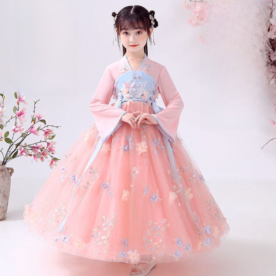 Váy Cổ Tích Cổ Điển Cho Bé Gái Váy Công Chúa Cổ Điển Cho Bé Gái 10 Tuổi Váy Cotton Mùa Xuân Thu Đông Cho Bé Gái