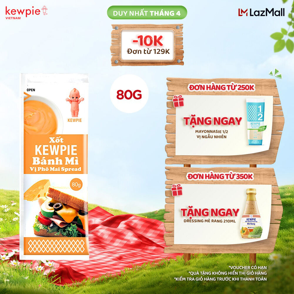 Xốt Kewpie Bánh Mì Vị Phô Mai 80g