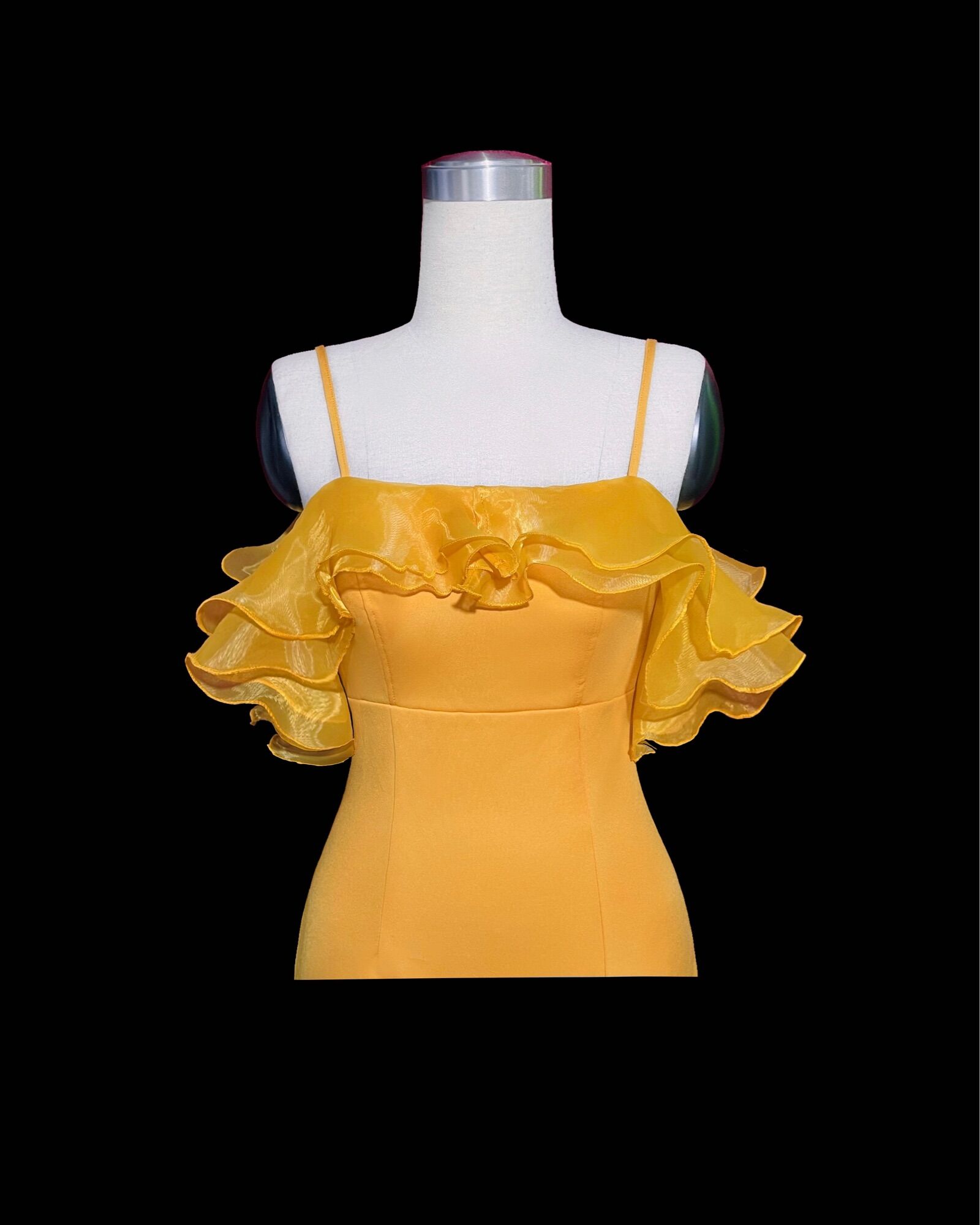 Đầm body phối bèo D-829