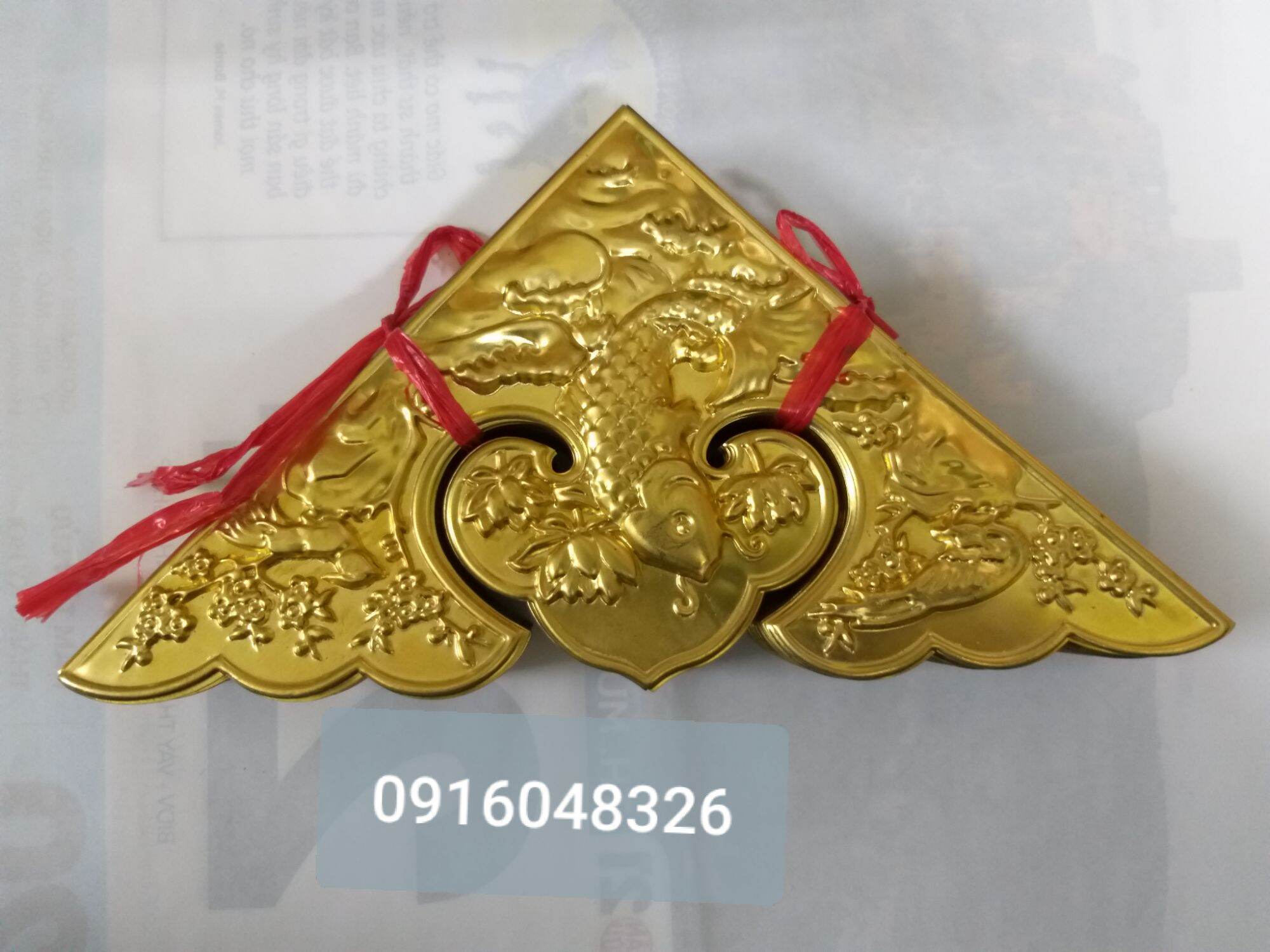 Combo 16 góc đồng kích thước 23 ×23cm, trang trí cửa nhôm 2 cánh
