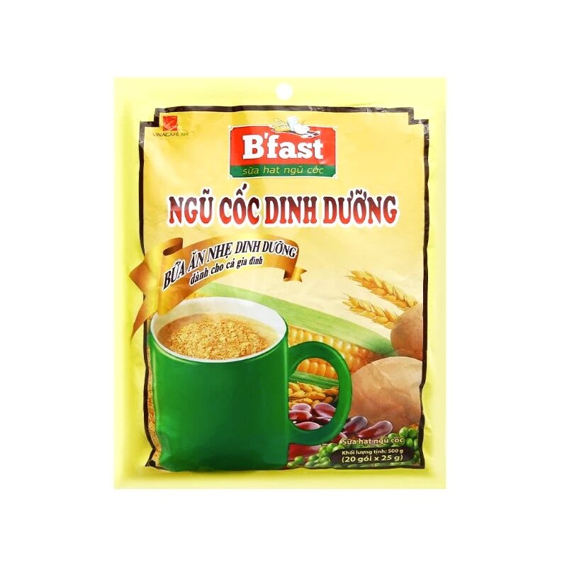 Bột ngũ cốc dinh dưỡng b'fast 20gói x 25g