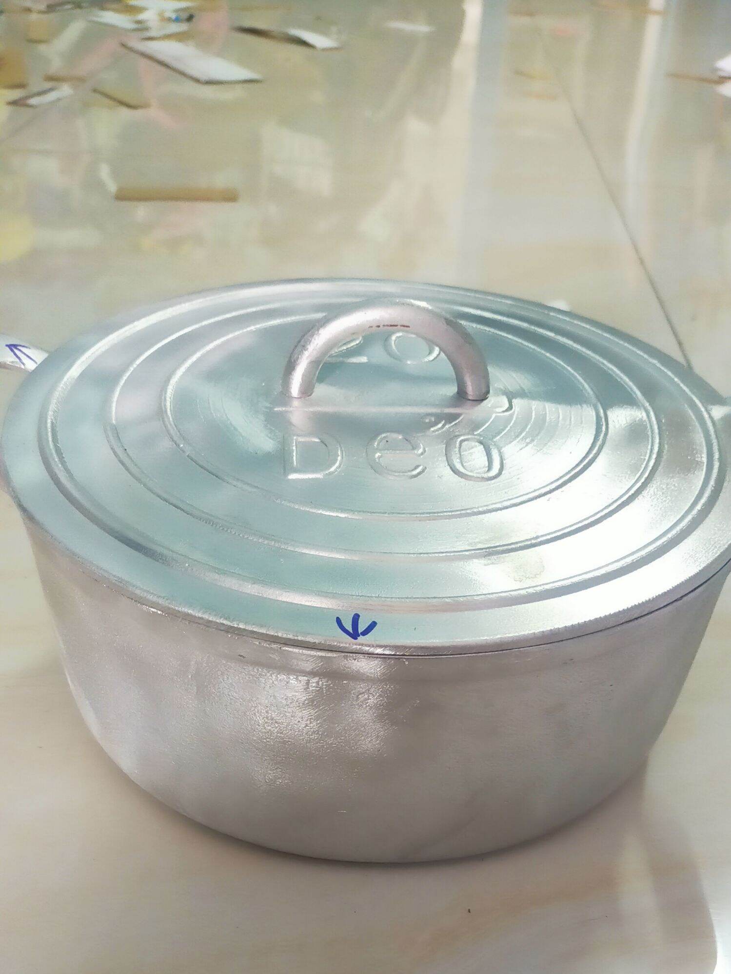 nồi gang đúc thủ công số 30dk28cm đã xoa bóng