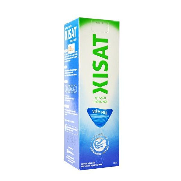 Xịt Xisat Xanh Lá Viêm Mũi chai 75ml