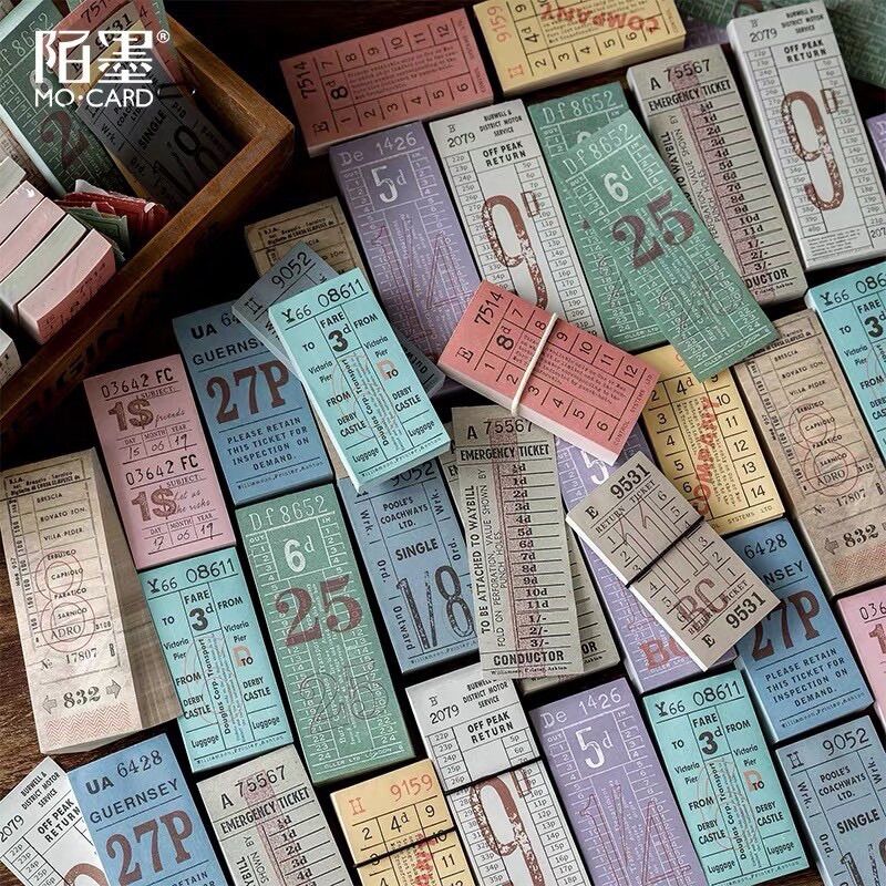 Mix 10 Mẫu Ticket Dùng Để Trang Trí