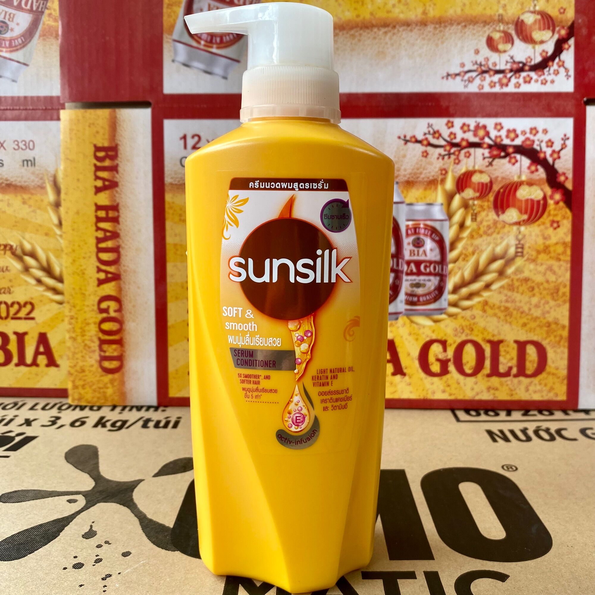 Dầu Xả Sunsilk Thái Lan 425ml (Mầu Vàng)