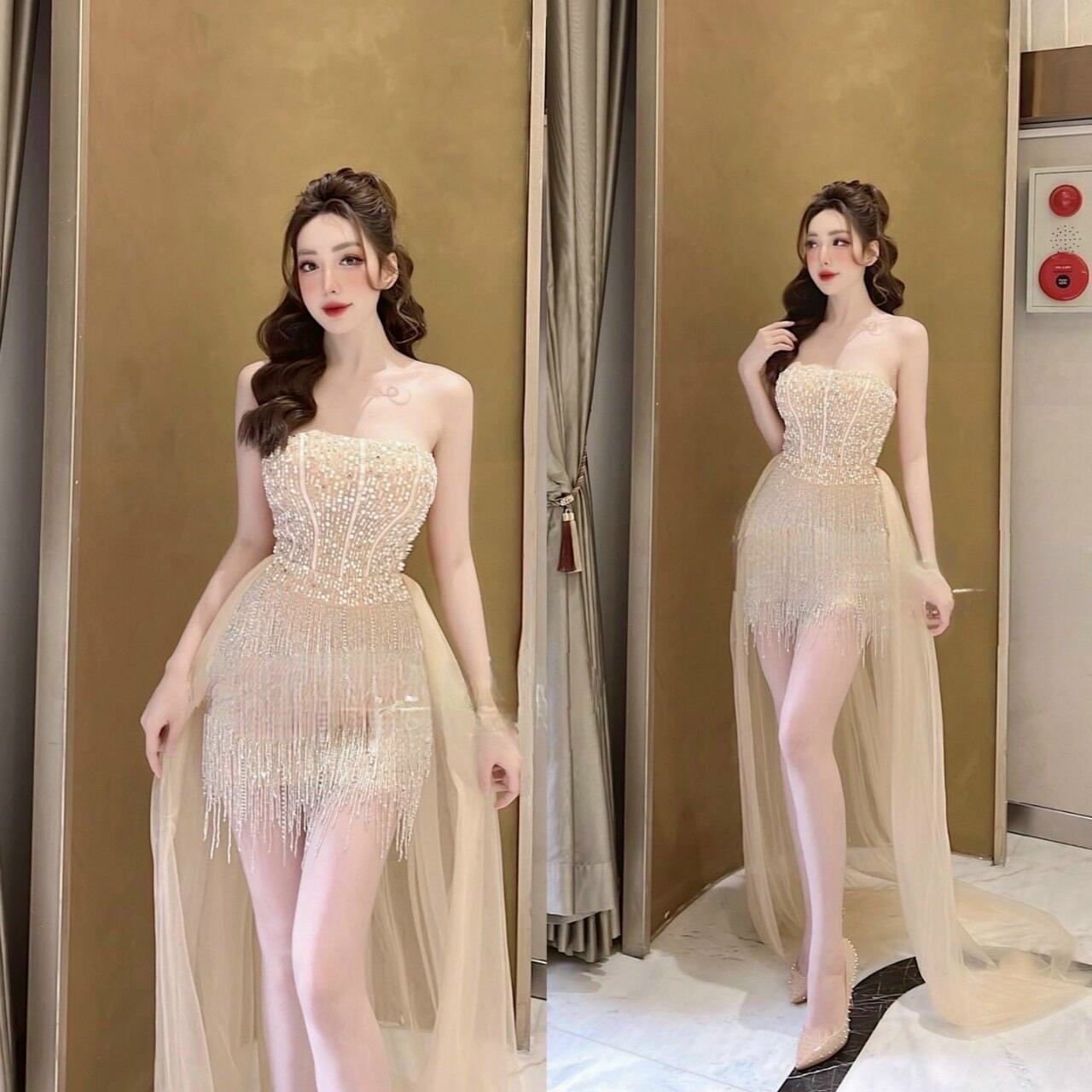 ĐẦM MAXI CUP ĐÍNH ĐÁ