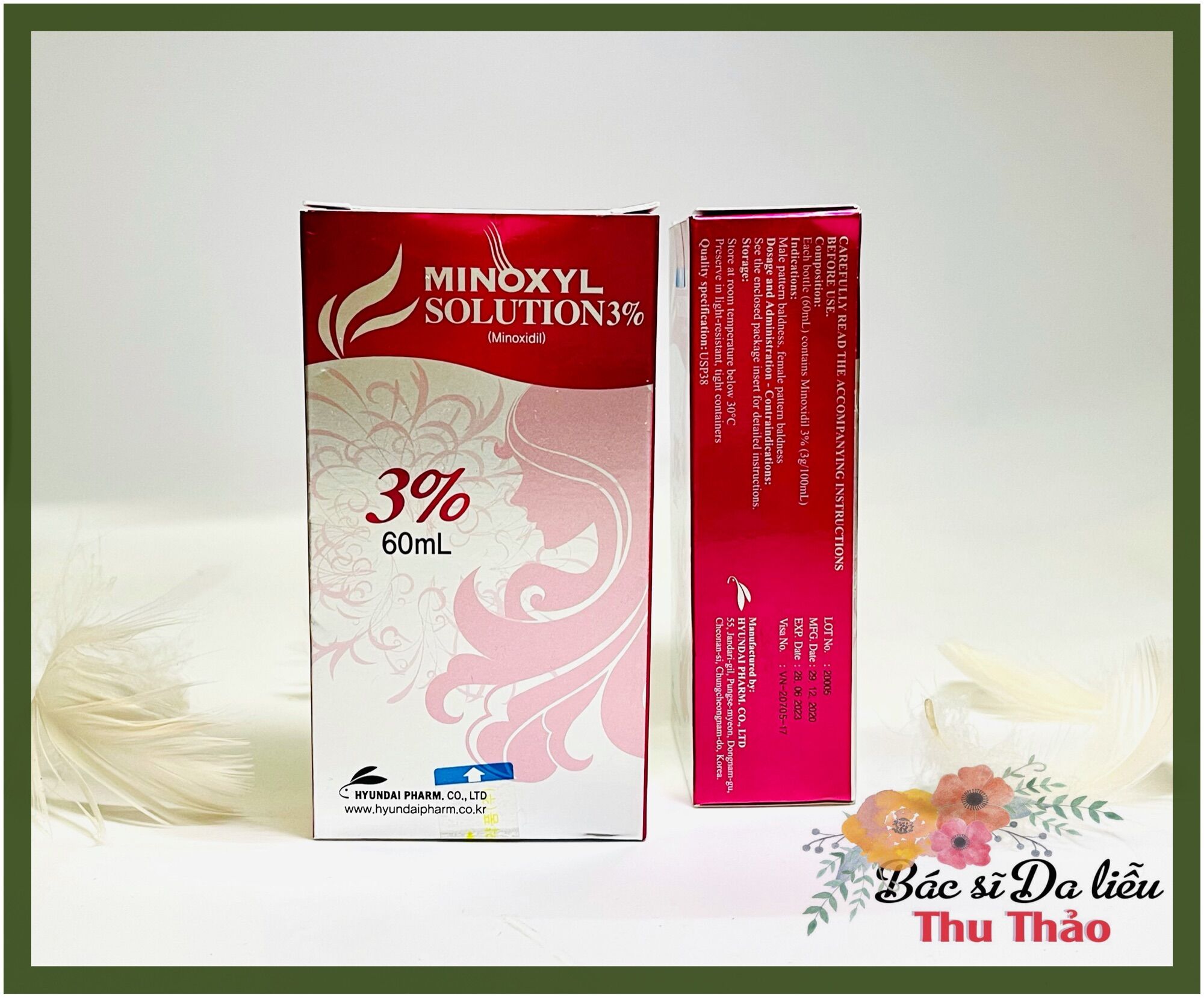 [60mL] XỊT GIẢM RỤNG TÓC MINOXYL SOLUTION 3% (MINOXIDIL 3%)