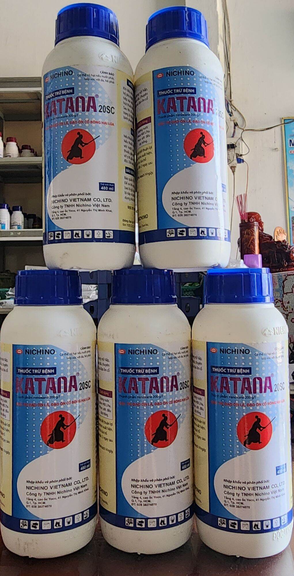 Thuốc trừ bệnh KATANA 20SC 480ml thuốc trừ bệnh đạo ôn lá,đạo ôn cổ bông hại lúa