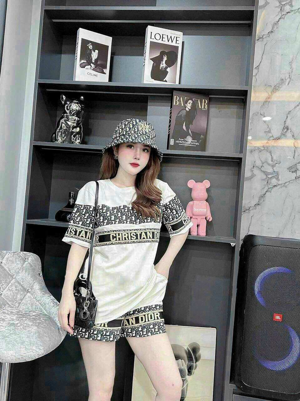 BỘ SHORT COTTON PHỐI 3D CAO CẤP