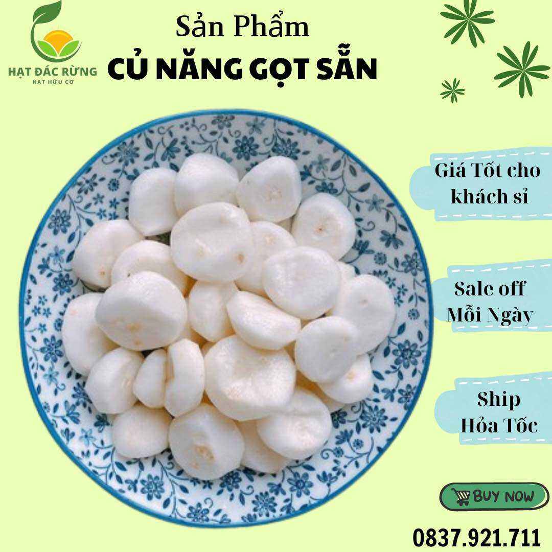 1kg củ năng tươi loại gọt vỏ dùng nấu chè làm topping củ năng