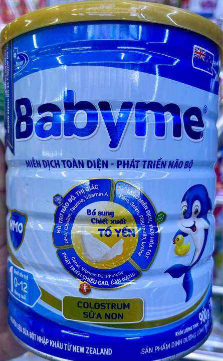 Sữa babyme số 1 900g (0 đến 12 tháng)