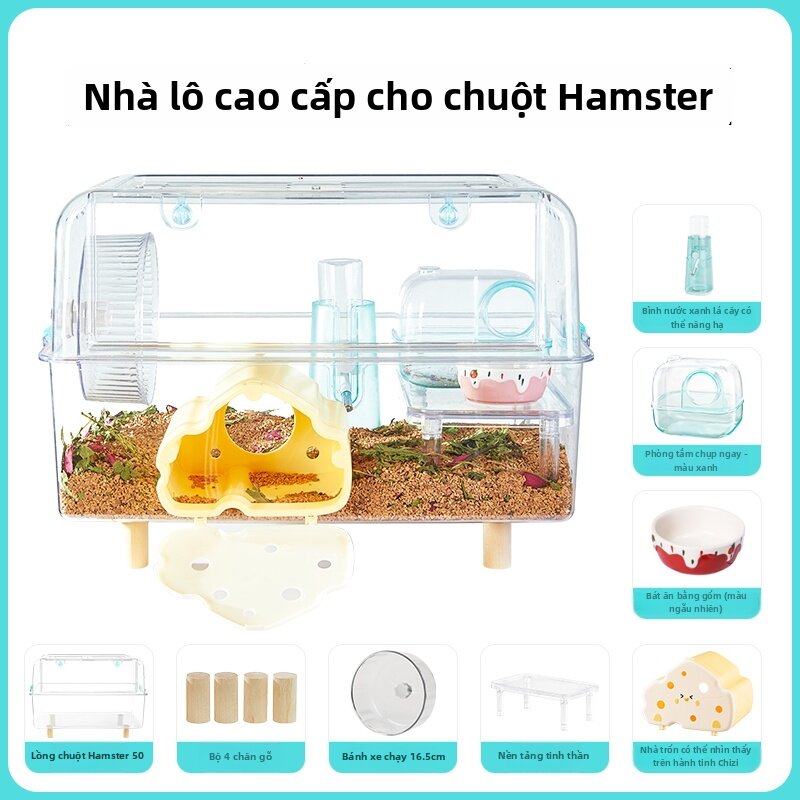 yee | Extra Large Acrylic Transparent Hamster Cage for Golden Hamsters - 2