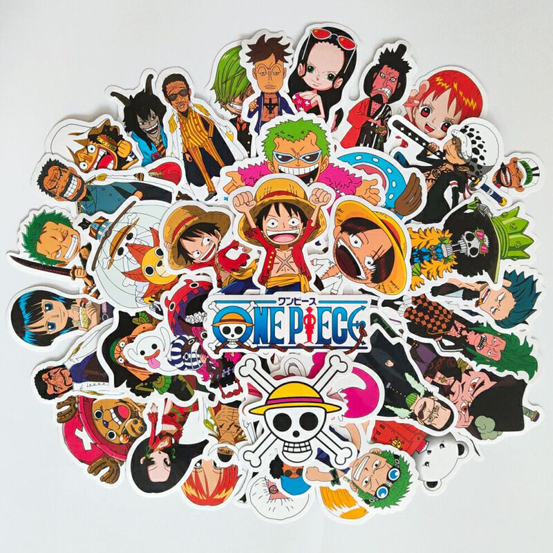 48 Tờ One Piece Anime GiấY Dán Valy Hành Lý Luffy Sauron Tranh Dán Tường Đàn Guitar Máy Tính Dán Bề Mặt Tường Trang Trí Dán Tranh Chống Nước thumbnail