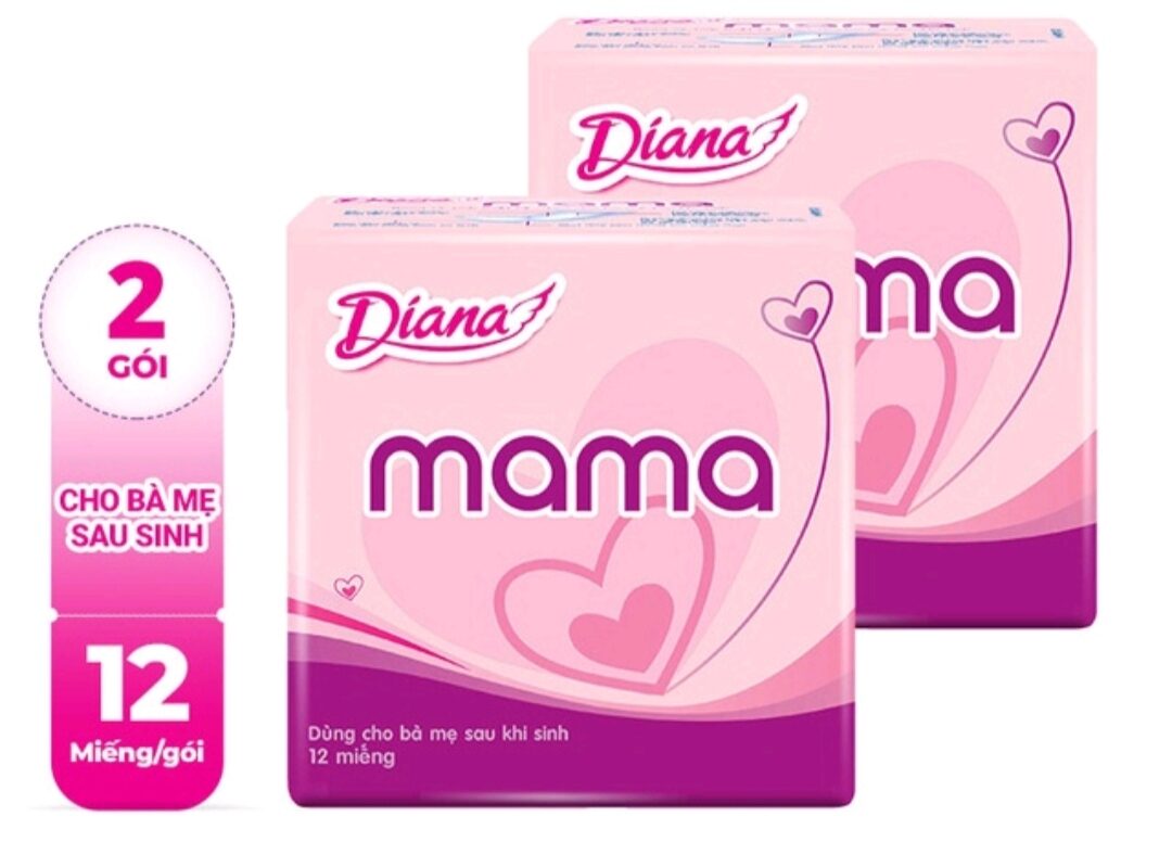 Bvs diana mama 12 miếng ( combo 2 gói)