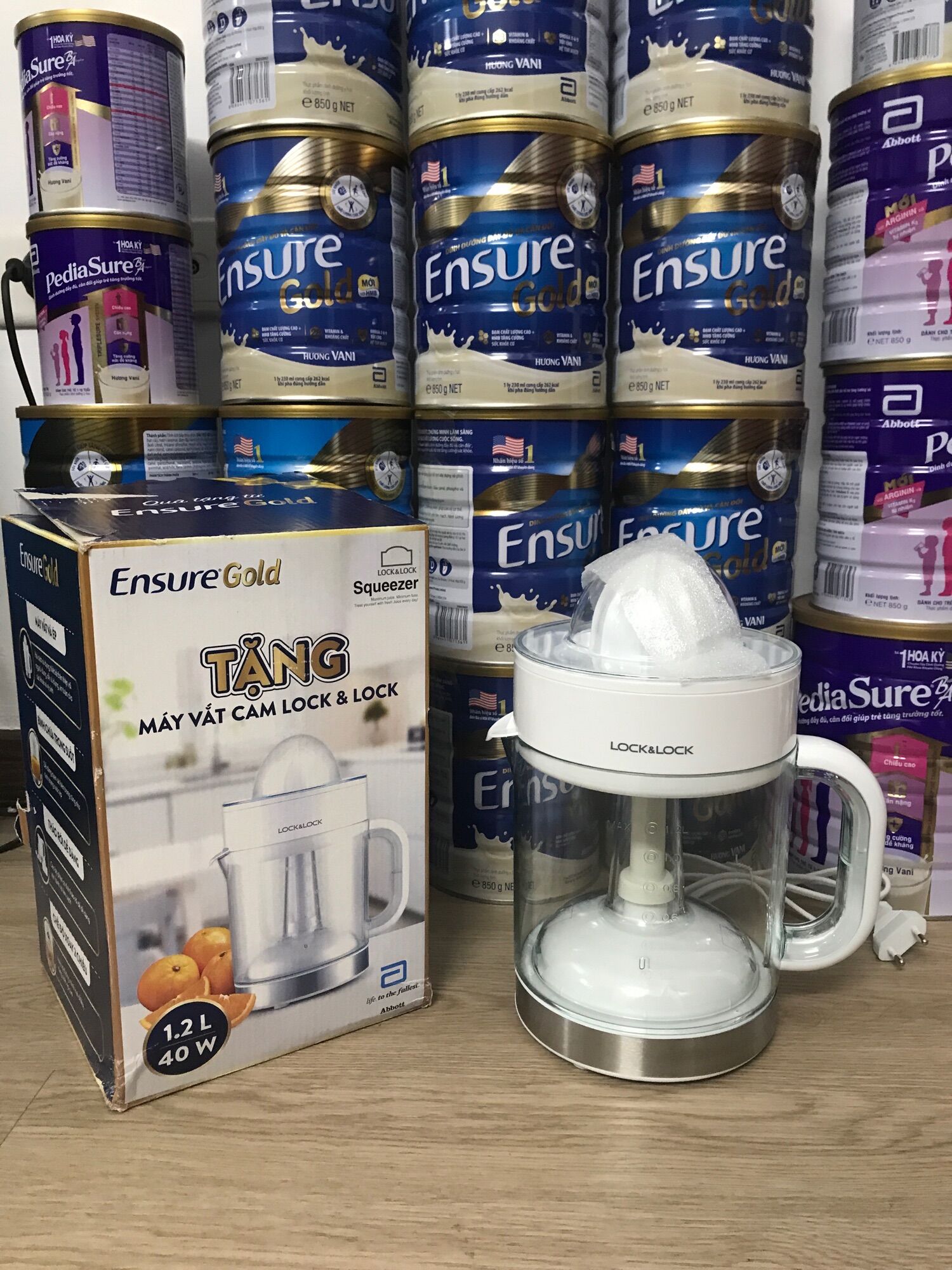 Máy vắt cam lock & lock - hàng khuyến mại sữa ensure