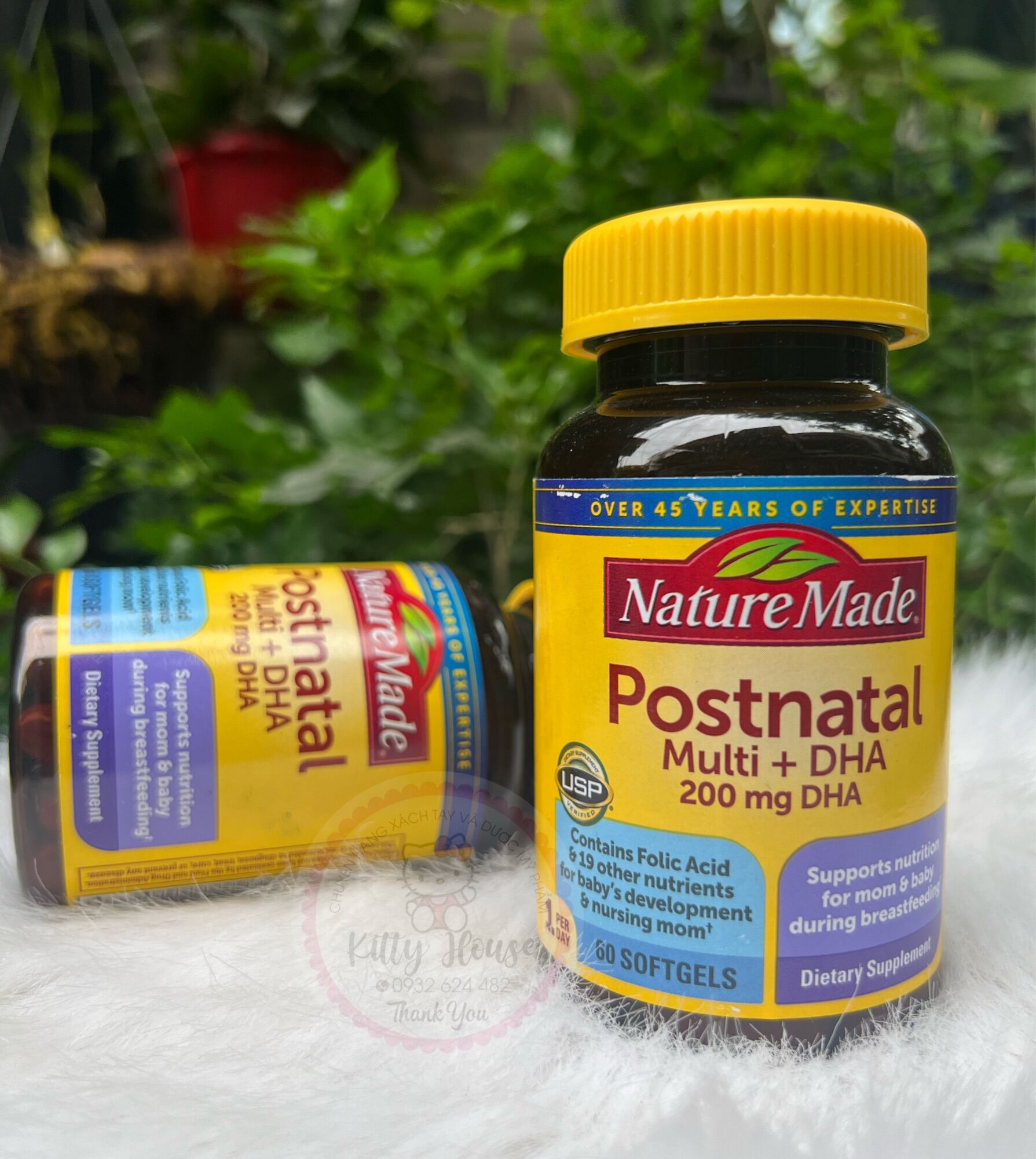 Vitamin tổng hợp sau sinh Mỹ Nature Made Postnatal multi DHA 200mg DHA 60