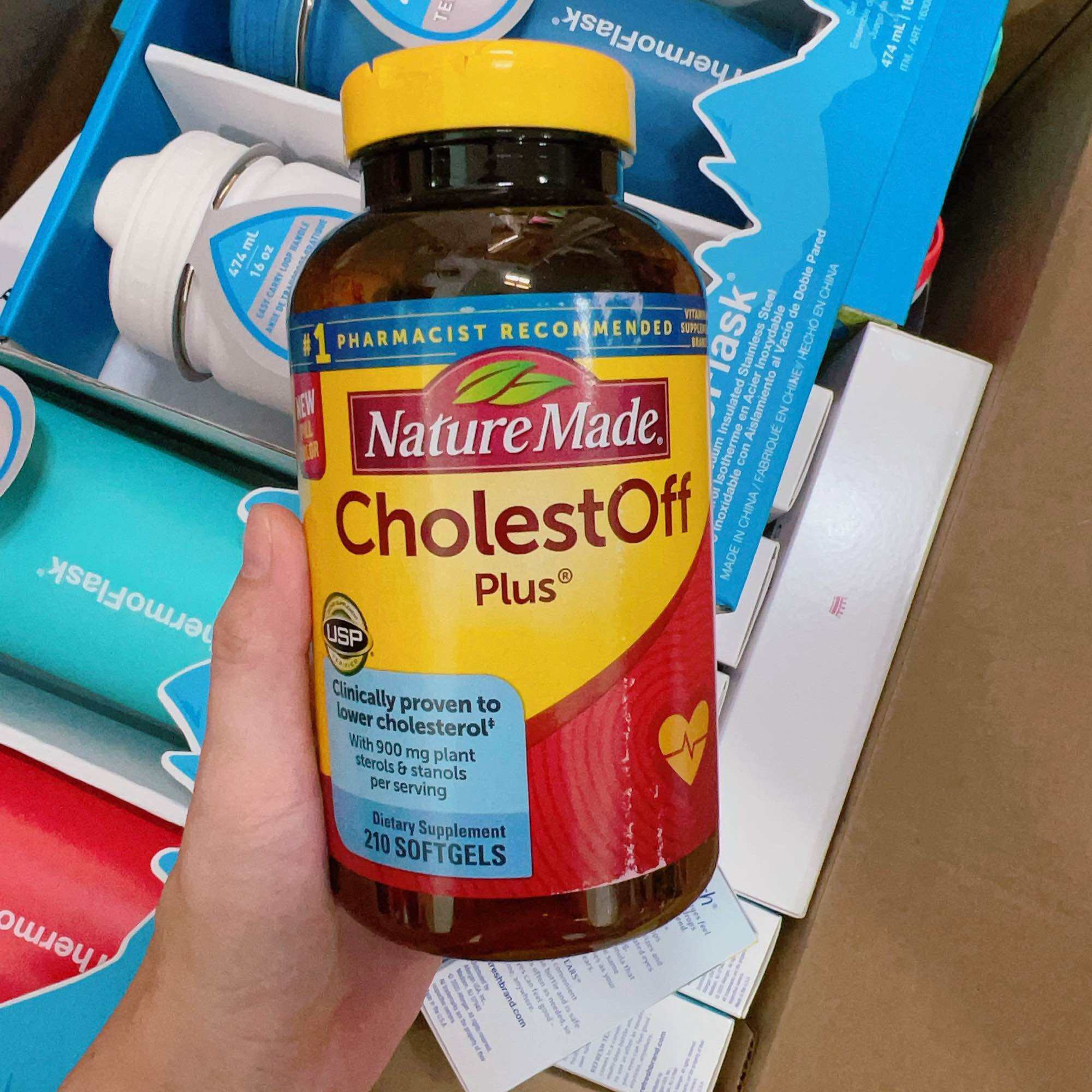Viên uống giảm cholesterol Nature Made Cholestoff Plus 210 viên của Mỹ