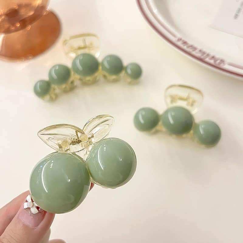 Sét 3 kẹp tóc đá xanh sang chảnh