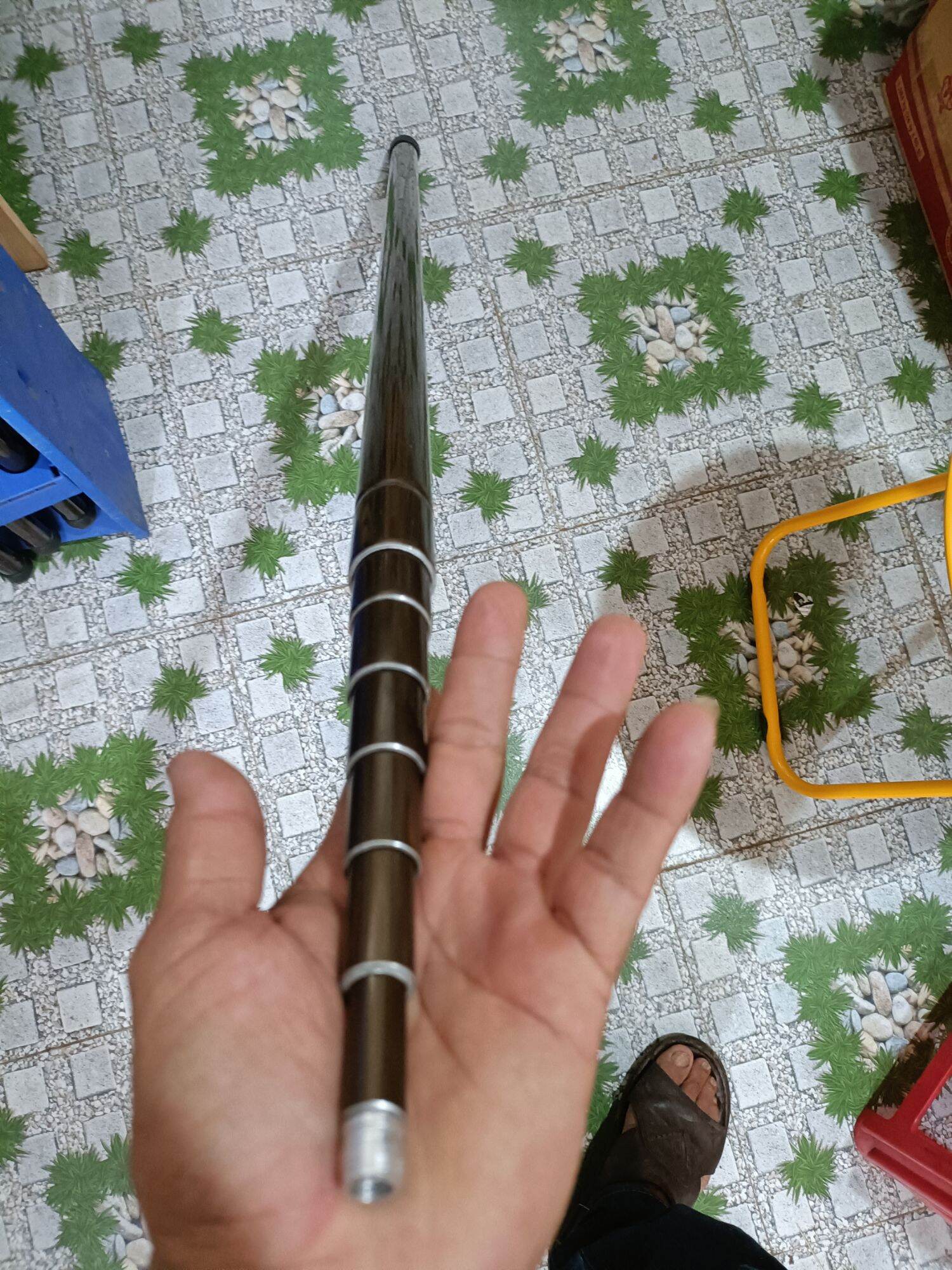 Sào nhôm (7+) 7m ( sào treo chim) sào dầy 1.2 li.( tặng áo Sào dây đeo +móc)