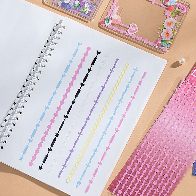 Set 4 tờ sticker dùng để viền và trang trí