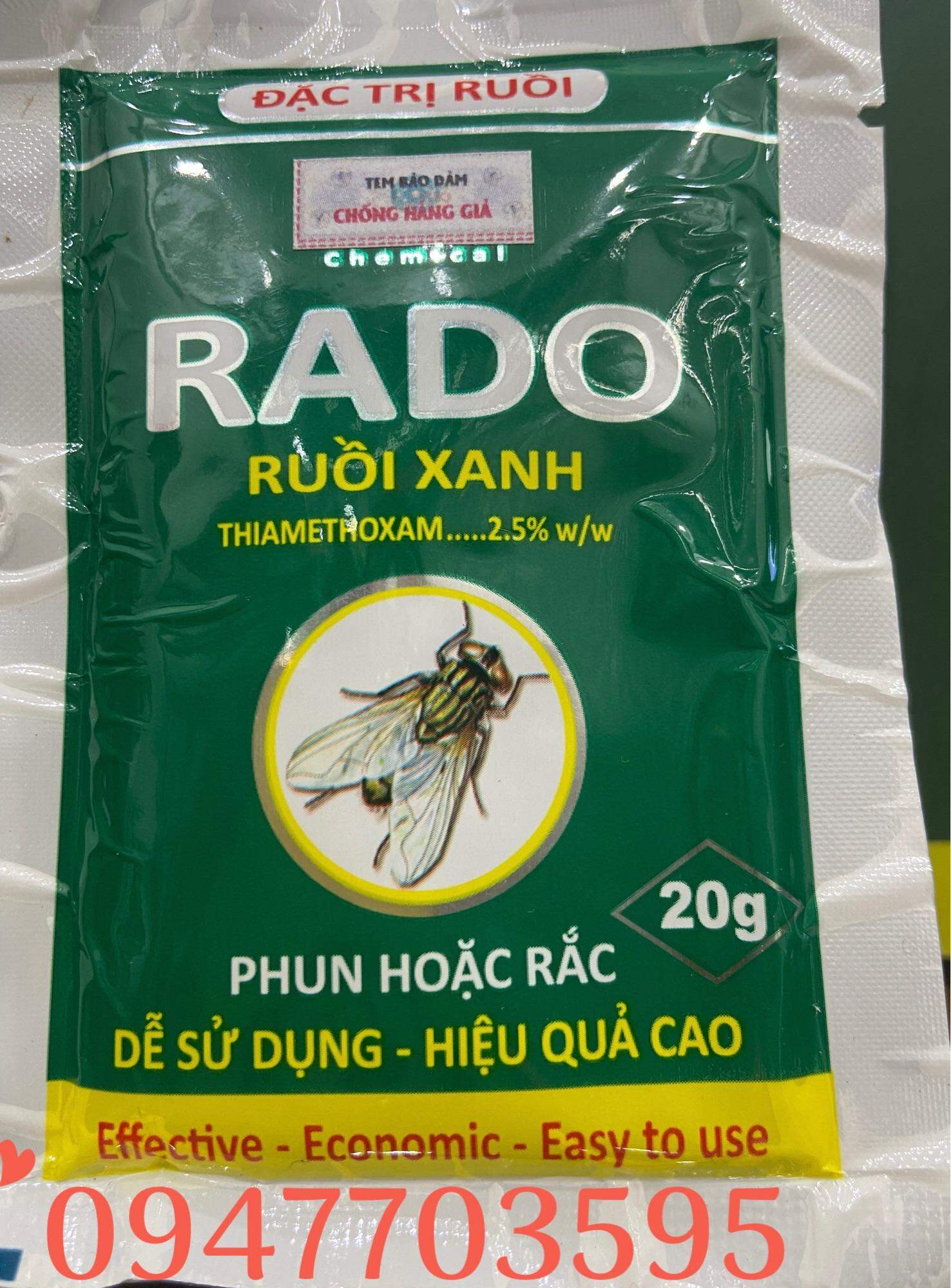 Thuốc diệt ruồi xanh Rado 20g .Tổng Kho Mối Muỗi Miền Bắc