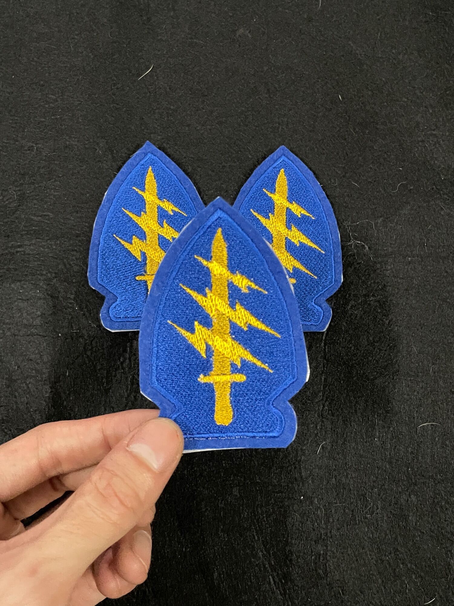 Patch thêu dán ủi phù hiệu Liên đoàn 5 Lực lượng đặc biệt, miếng dán ủi nhiệt dành cho quần áo, miến