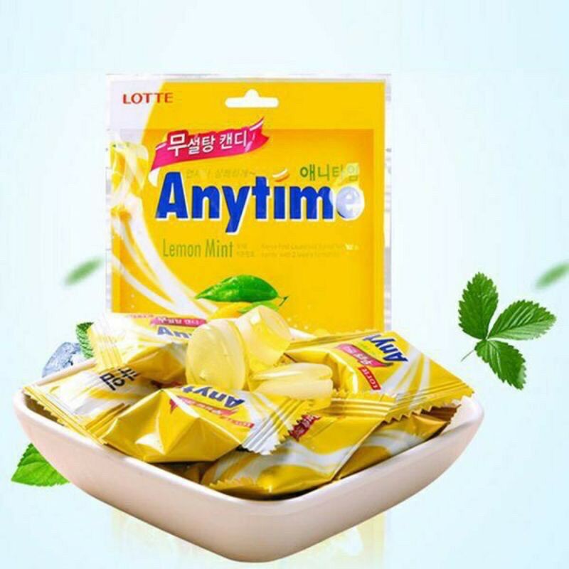 Kẹo Lotte Hàn Quốc vị chanh , đào, bạc hà 60g
