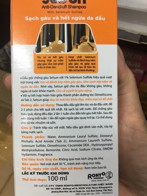 Dầu gội chống gàu Selsun 100ml