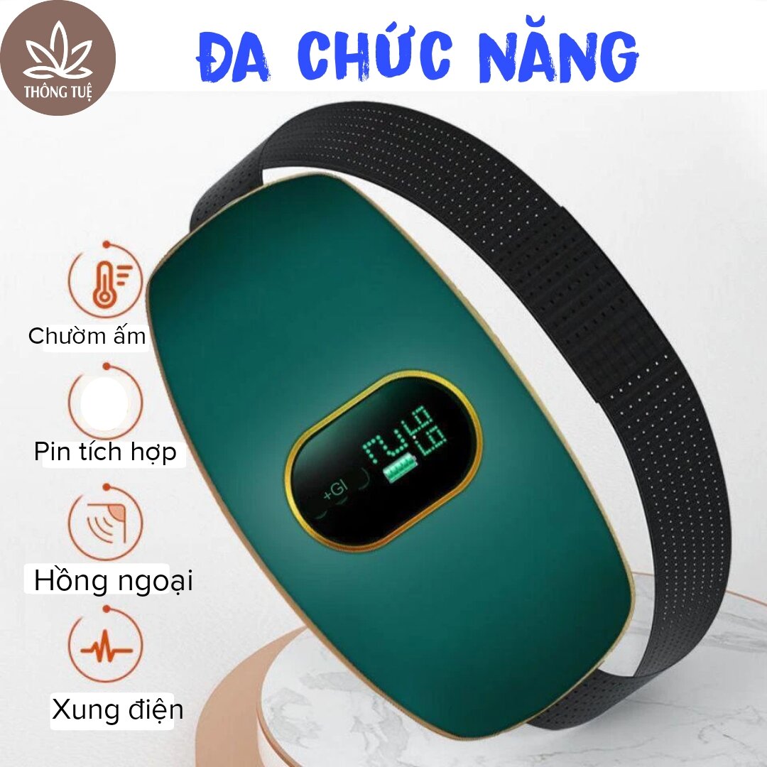 Đai Massage Bụng Lưng - Đai Rung Tiêu Mỡ Bụng Đùi