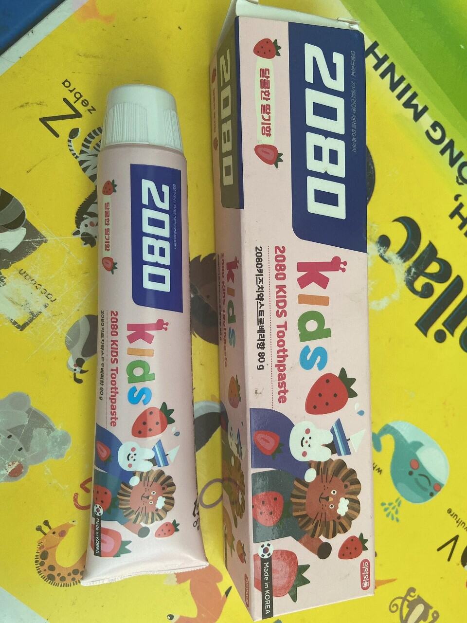 Kem đánh răng trẻ em Hàn Quốc 2080 (nuốt được)