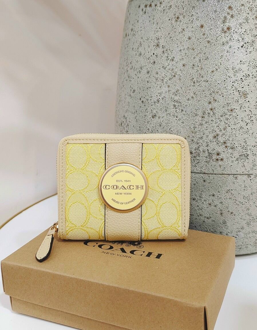Ví coach - lonnie small zip around wallet siêu cưng