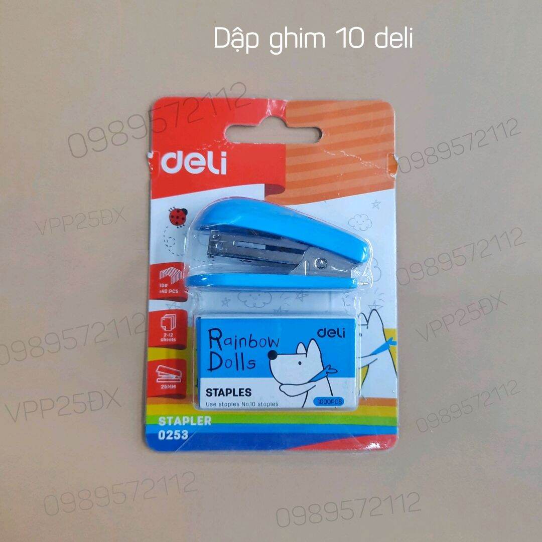 Dập ghim  mini-dập ghim 10 deli 0253.