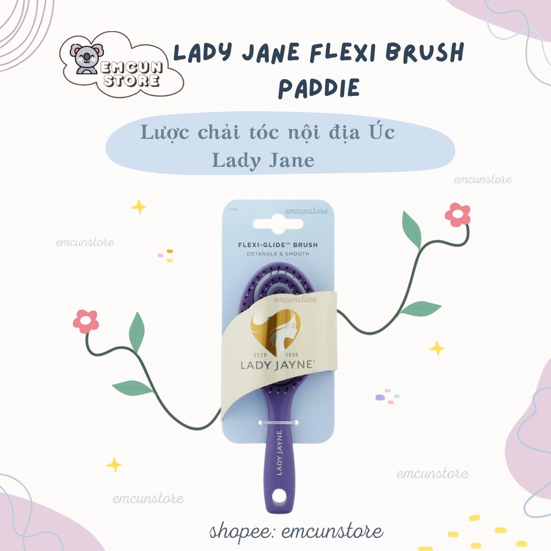 (bill Úc) Lược gỡ rối tóc Lady Jane Brush nội địa Úc