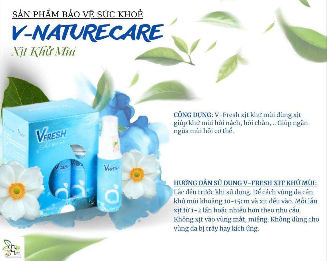 Xịt khử mùi VFresh - Thơm mát dài lâu