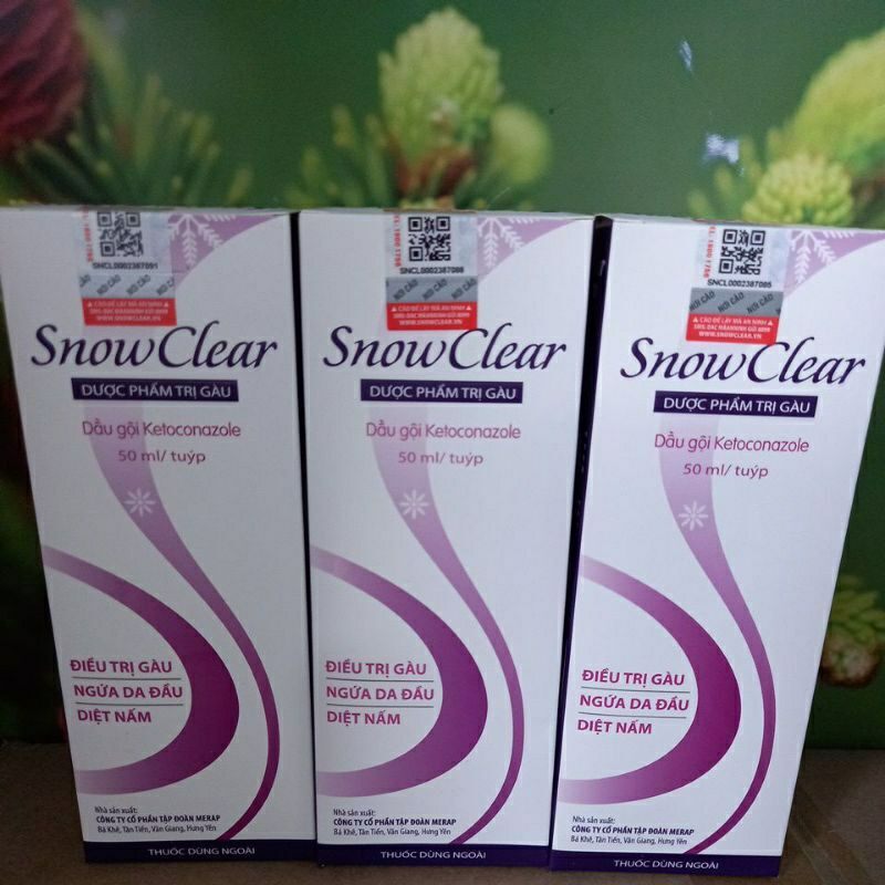 Dầu gội snow clear tuýp 50g hết nấm gàu ngứa đầu